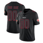 Johmsee Custom SF.49ers Black Impact Limited Home Game Any Name & Numbers Stitched Jerseys
