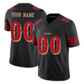 Johmsee Custom SF.49ers Black Limited Rivalries Collection Home Game Any Name & Numbers Stitched Jerseys