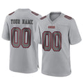 Johmsee Custom SF.49ers Gray Atmosphere Fashion Home Game Any Name & Numbers Stitched Jerseys