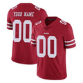 Johmsee Custom SF.49ers Red Limited Vapor Untouchable Home Game Any Name & Numbers Stitched Jerseys