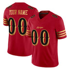 Johmsee Custom SF.49ers Red Rivalries Vapor Limited Home Game Any Name & Numbers Stitched Jerseys