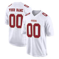 Johmsee Custom SF.49ers White Fashion Home Game Any Name & Numbers Stitched Jerseys