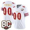 Johmsee Custom SF.49ers White Limited 80th Rivalries Collection Home Game Any Name & Numbers Stitched Jerseys