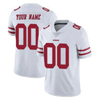 Johmsee Custom SF.49ers White Limited Vapor Untouchable Home Game Any Name & Numbers Stitched Jerseys