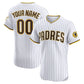 Custom San Diego Padres Home Elite Jersey – White Stitched Baseball Jersey