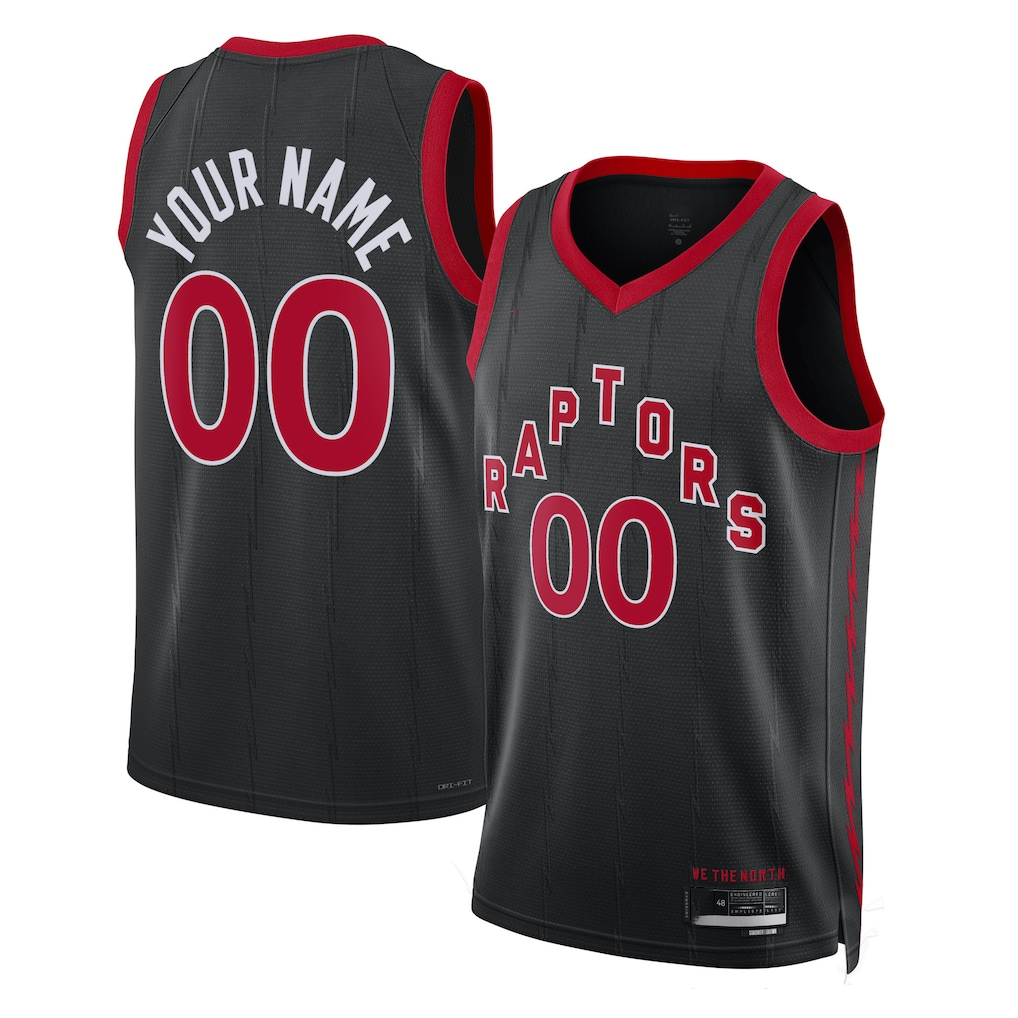 Johmsee Custom T.Raptors Black 2022-23 Swingman Jerseys - Statement Edition