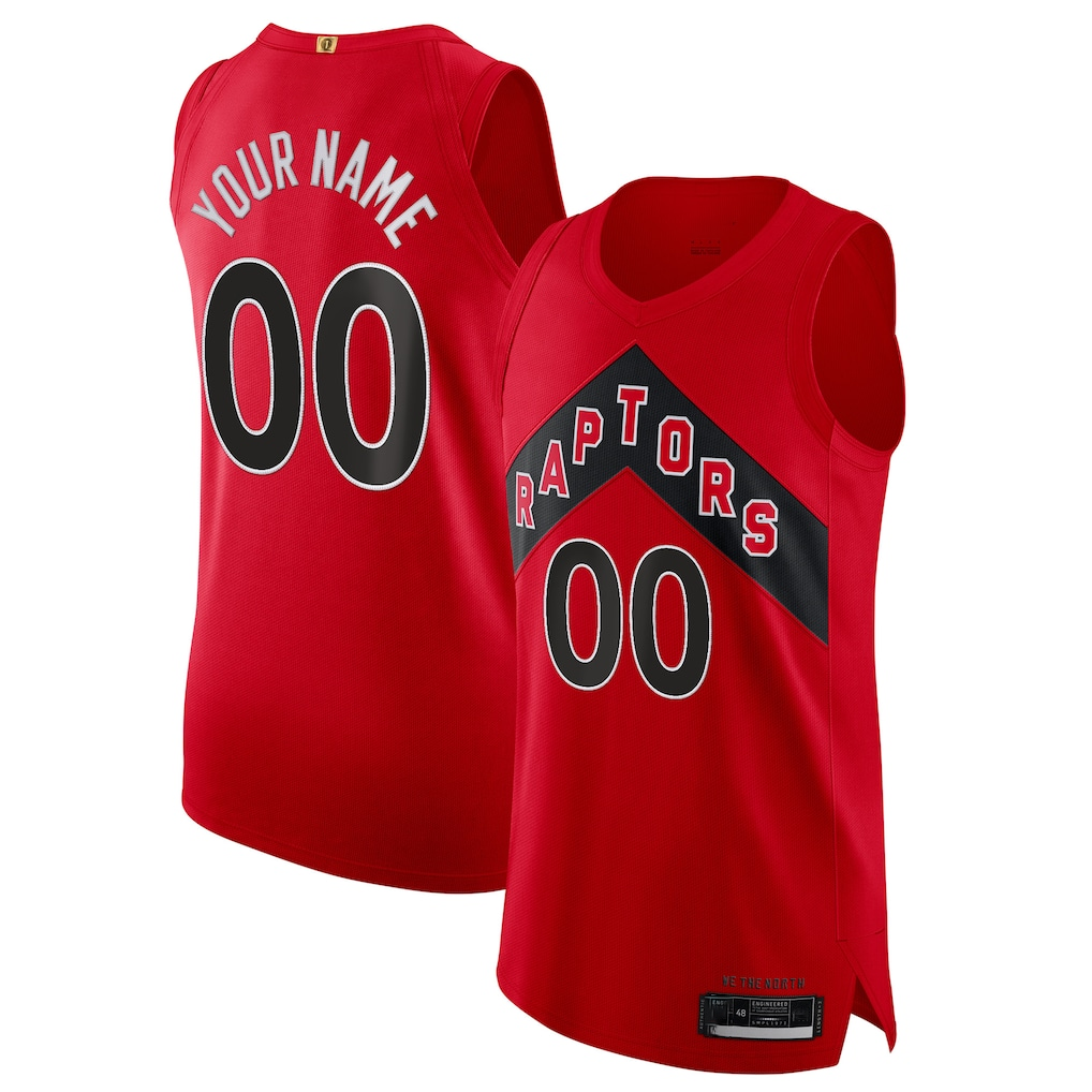 Johmsee Custom T.Raptors Red 2020-21 Authentic Jerseys - Icon Edition