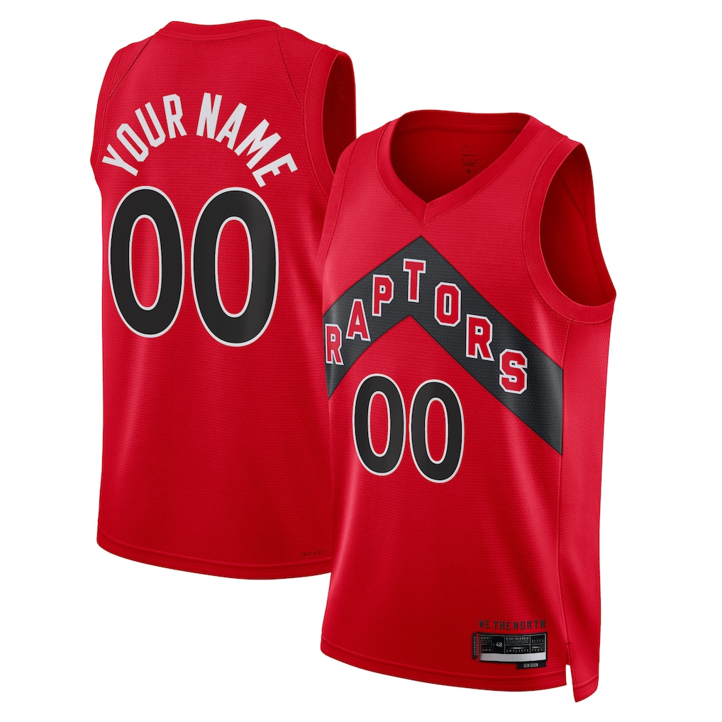 Johmsee Custom T.Raptors Red Swingman Jerseys - Icon Edition