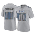 Johmsee Custom T.Titans Gray Atmosphere Fashion Home Game Any Name & Numbers Stitched Jerseys