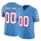 Johmsee Custom T.Titans Light Blue Limited Vapor F.U.S.E. Home Game Any Name & Numbers Stitched Jerseys