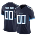 Johmsee Custom T.Titans Navy Limited Vapor F.U.S.E. Home Game Any Name & Numbers Stitched Jerseys