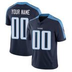 Johmsee Custom T.Titans Navy Limited Vapor Home Game Any Name & Numbers Stitched Jerseys
