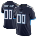 Johmsee Custom T.Titans Navy Limited Vapor Untouchable Home Game Any Name & Numbers Stitched Jerseys