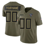 Johmsee Custom T.Titans Olive Limited 2025 Salute to Service Home Game Any Name & Numbers Stitched Jerseys