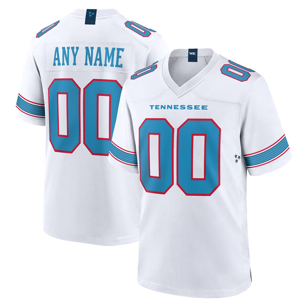 Johmsee Custom T.Titans White 2026 Game Home Any Name & Numbers Stitched Jerseys