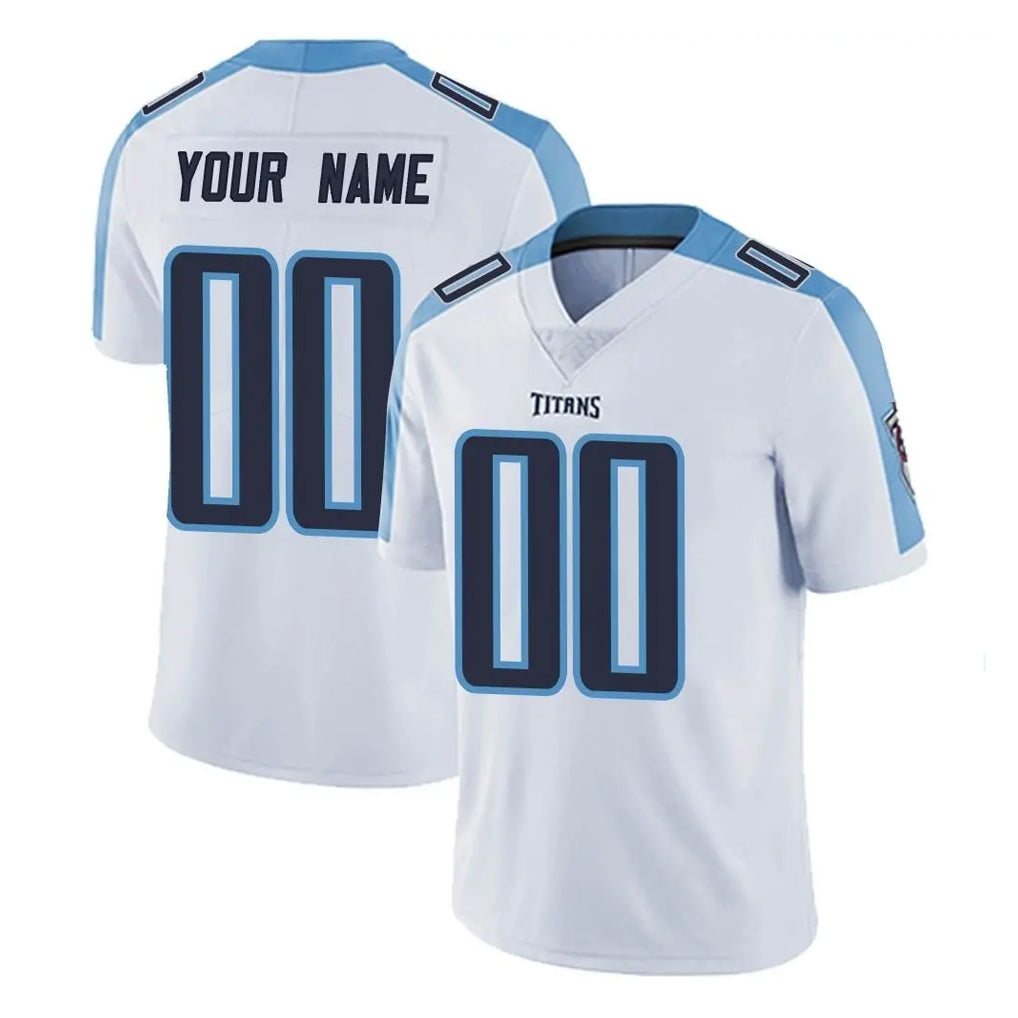 Johmsee Custom T.Titans White Limited Vapor Untouchable Home Game Any Name & Numbers Stitched Jerseys