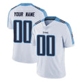Johmsee Custom T.Titans White Limited Vapor Untouchable Home Game Any Name & Numbers Stitched Jerseys