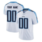 Johmsee Custom T.Titans White Limited Vapor Untouchable Home Game Any Name & Numbers Stitched Jerseys