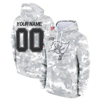 Johmsee Custom TB.Buccaneers Arctic Camo Limited Salute to Service Pullover Hoodies Game Any Name & Numbers Stitched Jerseys