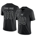Johmsee Custom TB.Buccaneers Black RFLCTV Limited Stitched Jerseys