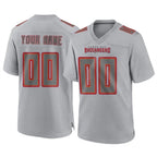 Johmsee Custom TB.Buccaneers Gray Atmosphere Fashion Home Game Any Name & Numbers Stitched Jerseys