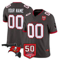 Johmsee Custom TB.Buccaneers Pewter Limited 2026 Season Vapor F.U.S.E. Home Game Any Name & Numbers Stitched Jerseys