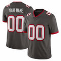Johmsee Custom TB.Buccaneers Pewter Limited Alternate Vapor Home Game Any Name & Numbers Stitched Jerseys