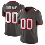 Johmsee Custom TB.Buccaneers Pewter Limited Alternate Vapor Home Game Any Name & Numbers Stitched Jerseys