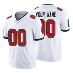 Johmsee Custom TB.Buccaneers White Limited Vapor Untouchable Home Game Any Name & Numbers Stitched Jerseys