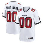 Johmsee Custom TB.Buccaneers White Replica Game Stitched Jerseys