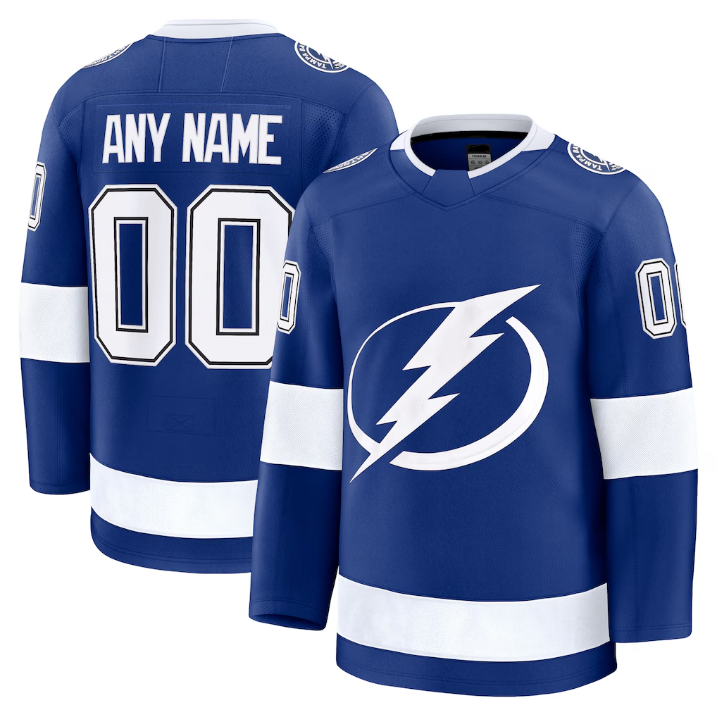 Johmsee Custom TB.Lightning Blue Home Premium Jerseys
