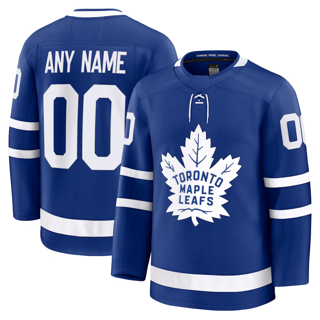 Johmsee Custom TM.Leafs Blue Home Premium Jerseys