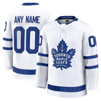 Johmsee Custom TM.Leafs White Away Premium Jerseys