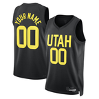 Johmsee Custom U.Jazz Black 2022-2023 Swingman Jerseys- Statement Edition