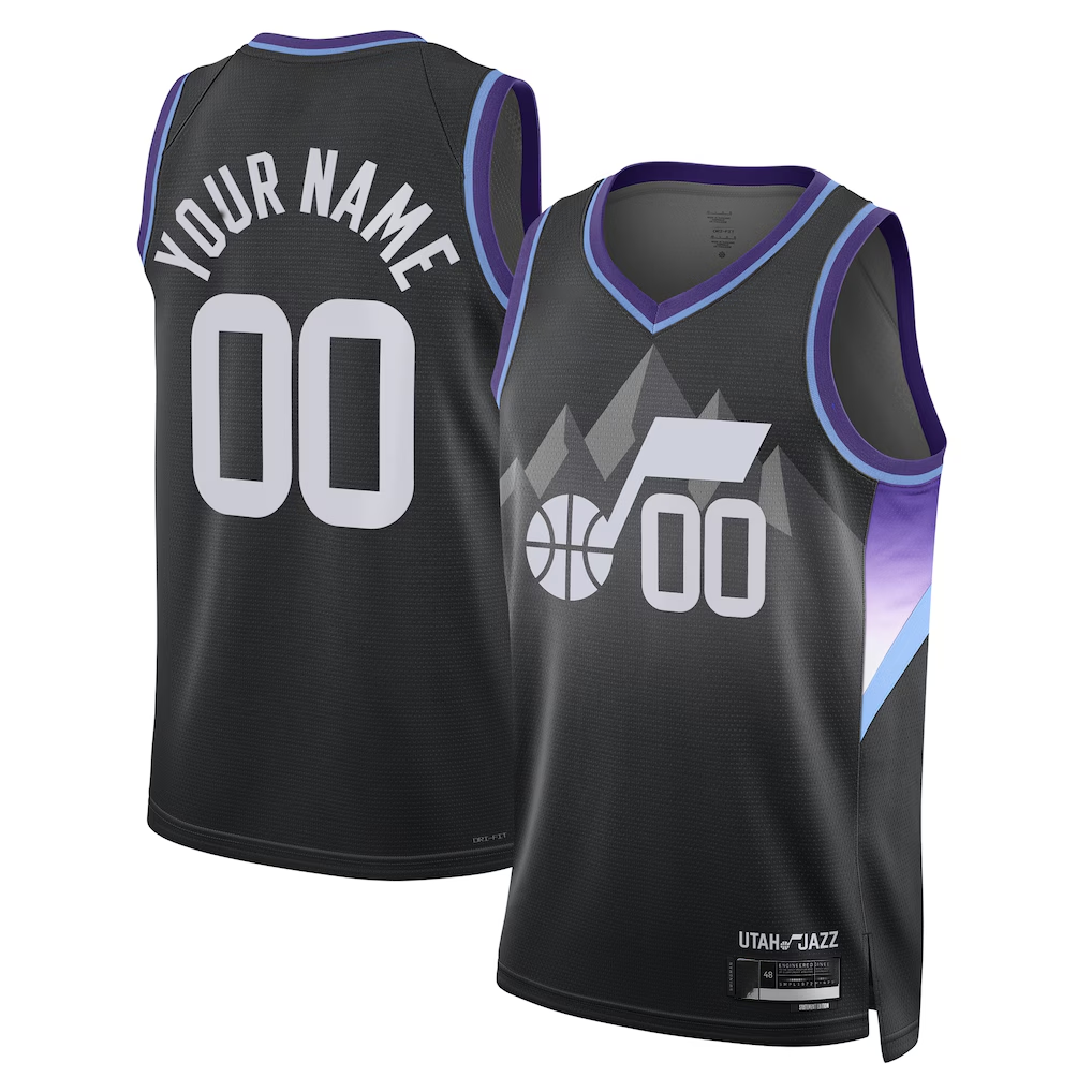 Johmsee Custom U.Jazz Black 2025 Swingman Jerseys - Statement Edition