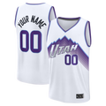 Johmsee Custom U.Jazz Fanatics White Fast Break Replica Jerseys - Association Edition