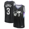 Johmsee U.Jazz #3 Keyonte George Fanatics Black Fast Break Replica Jerseys - Statement Edition
