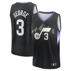 Johmsee U.Jazz #3 Keyonte George Fanatics Black Fast Break Replica Jerseys - Statement Edition