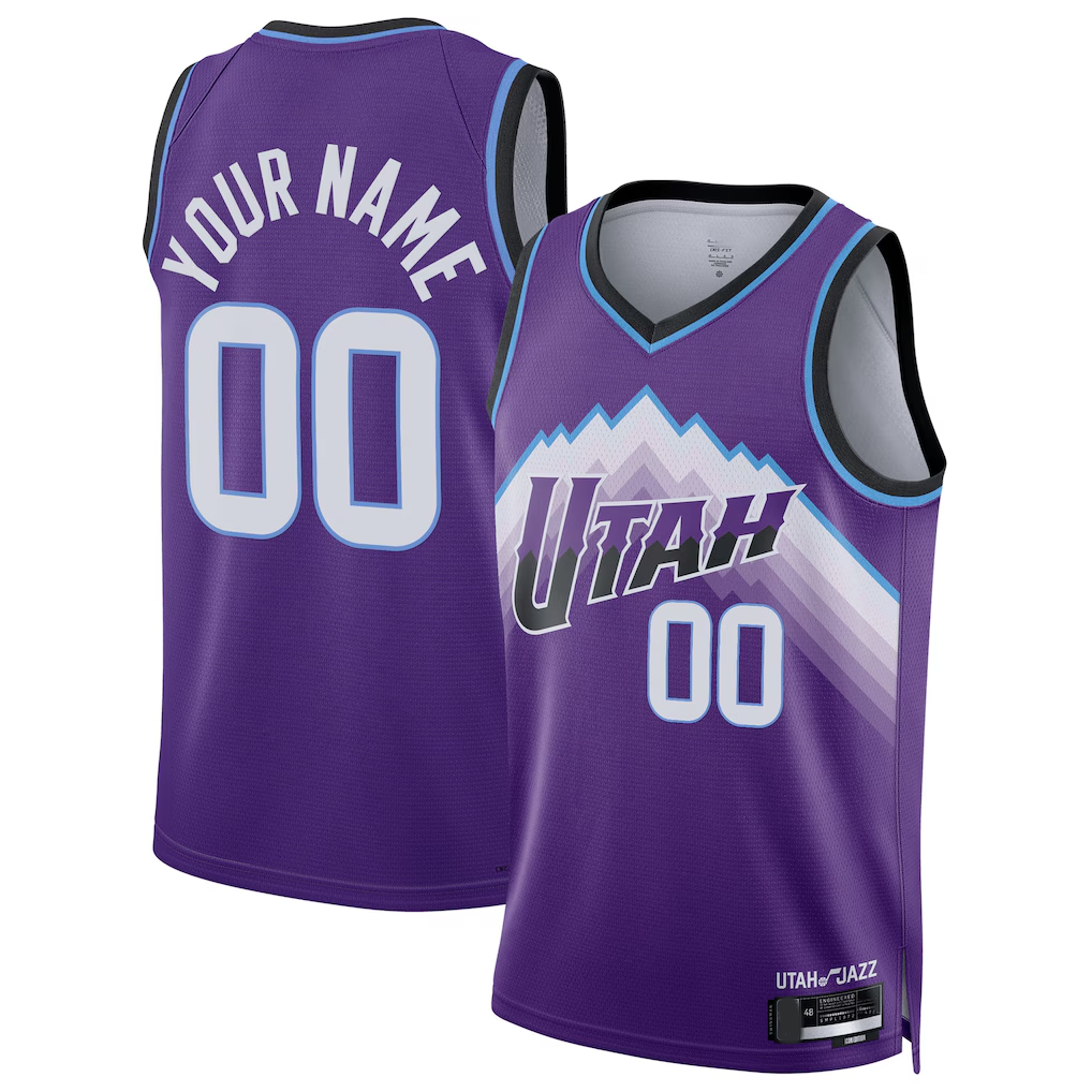 Johmsee Custom U.Jazz Purple Swingman Jerseys - Icon Edition