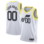 Johmsee Custom U.Jazz White Swingman Jerseys - Association Edition