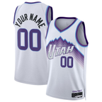 Johmsee Custom U.Jazz White Swingman Jerseys - Association Edition