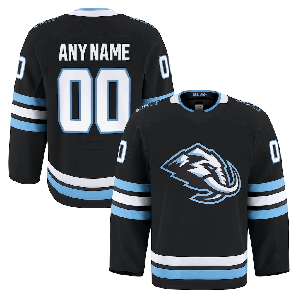 Johmsee Custom U.Mammoth Black Home Authentic Pro Jerseys