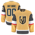 Johmsee Custom VG.Knights Gold Home Authentic Pro Jerseys