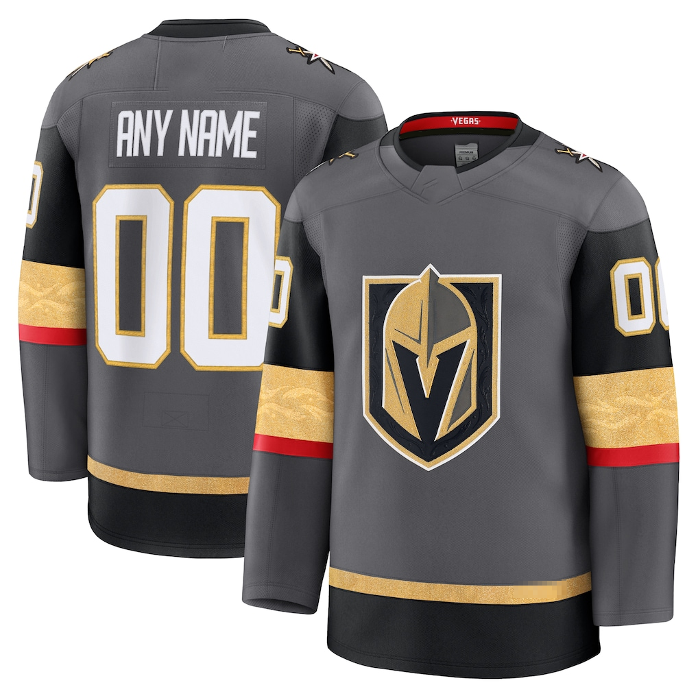 Johmsee Custom VG.Knights Gray Alternate Premium Jerseys