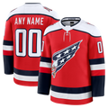 Johmsee Custom W.Capitals Red Alternate Premium Jerseys