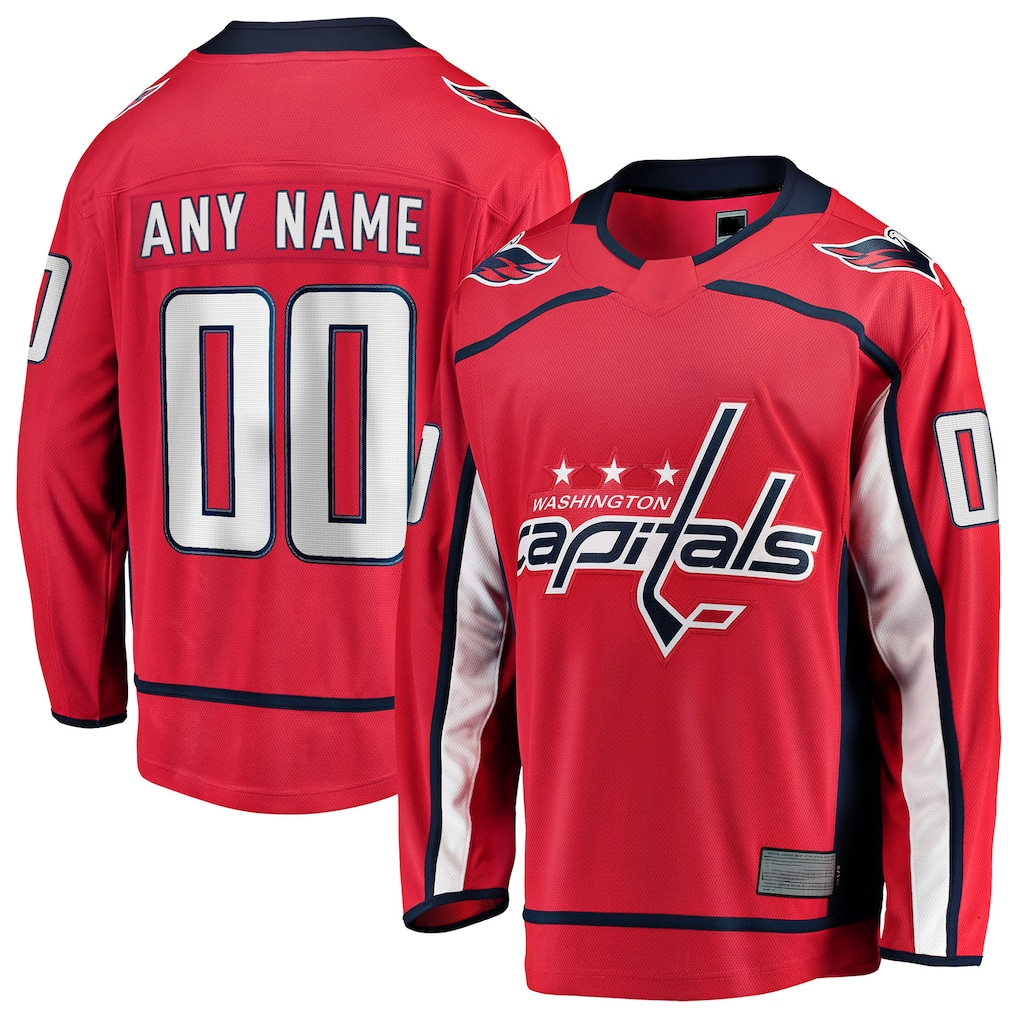 Johmsee Custom W.Capitals Red Home Breakaway Jerseys