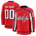 Johmsee Custom W.Capitals Red Home Premium Jerseys