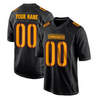 Johmsee Custom W.Commanders Black Carbon Fashion Home Game Any Name & Numbers Stitched Jerseys