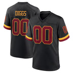Johmsee Custom W.Commanders Black Limited Home Game Any Name & Numbers Stitched Jerseys