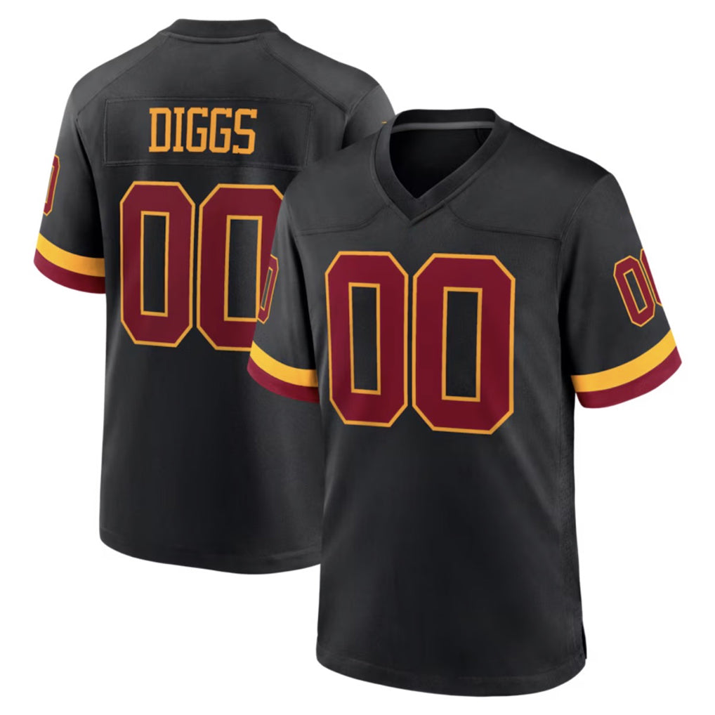 Johmsee Custom W.Commanders Black Limited Home Game Any Name & Numbers Stitched Jerseys